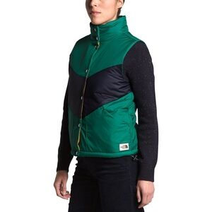 The North Face Sylvester Insulated Vest in Teal and Navy Blue Women's